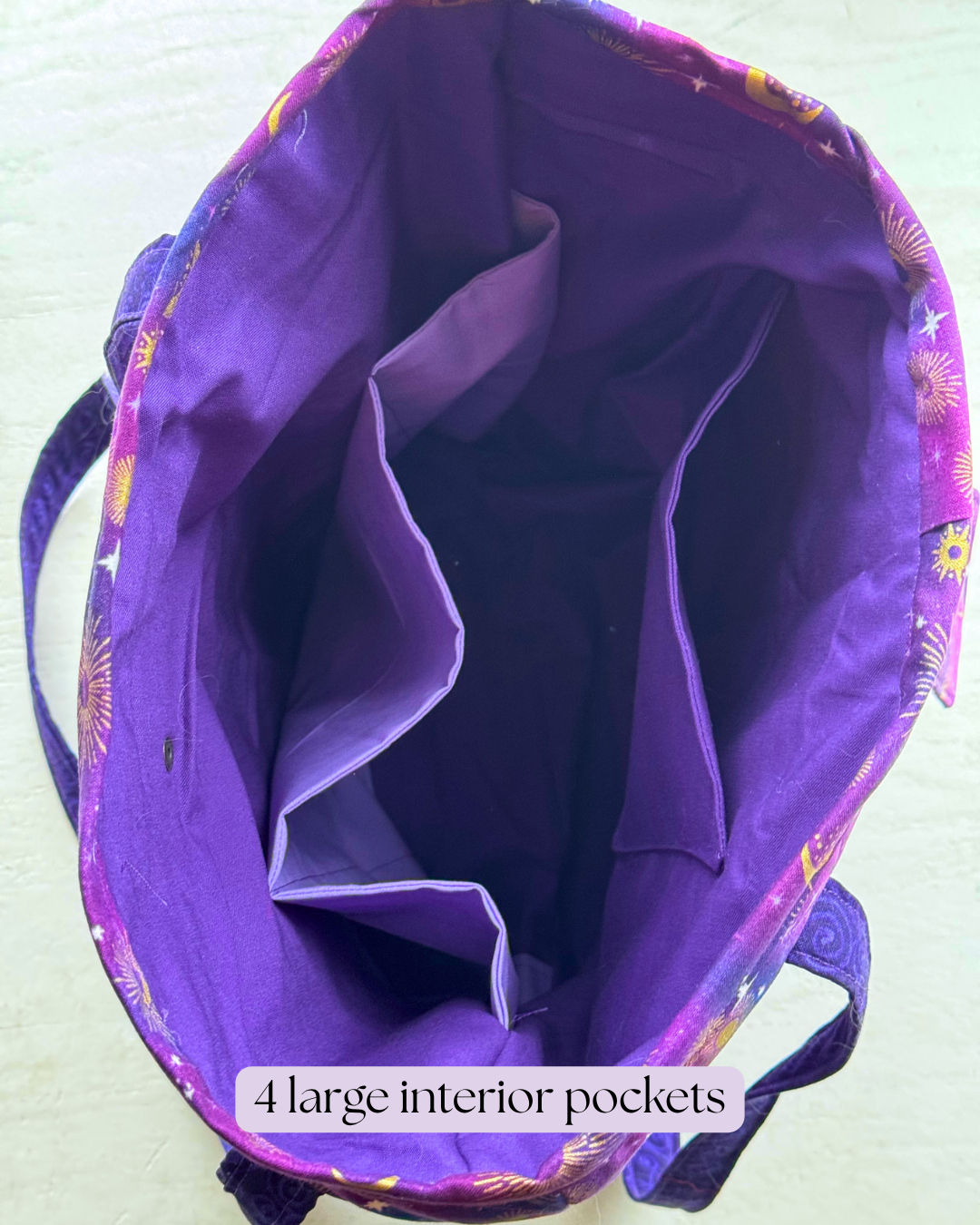 Indigo Purple Celestial Market bag