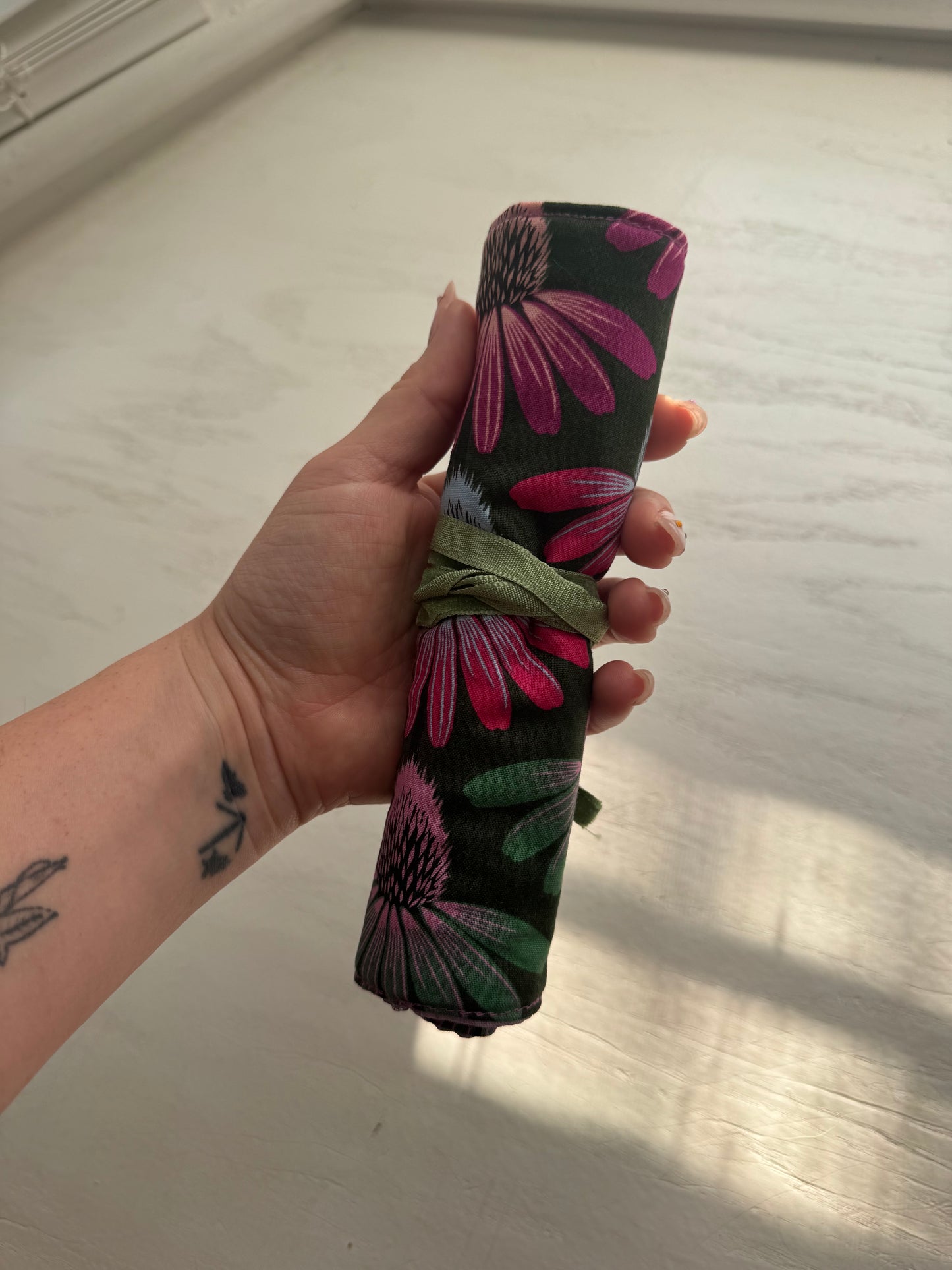 Moody Flower Power Crochet Roll