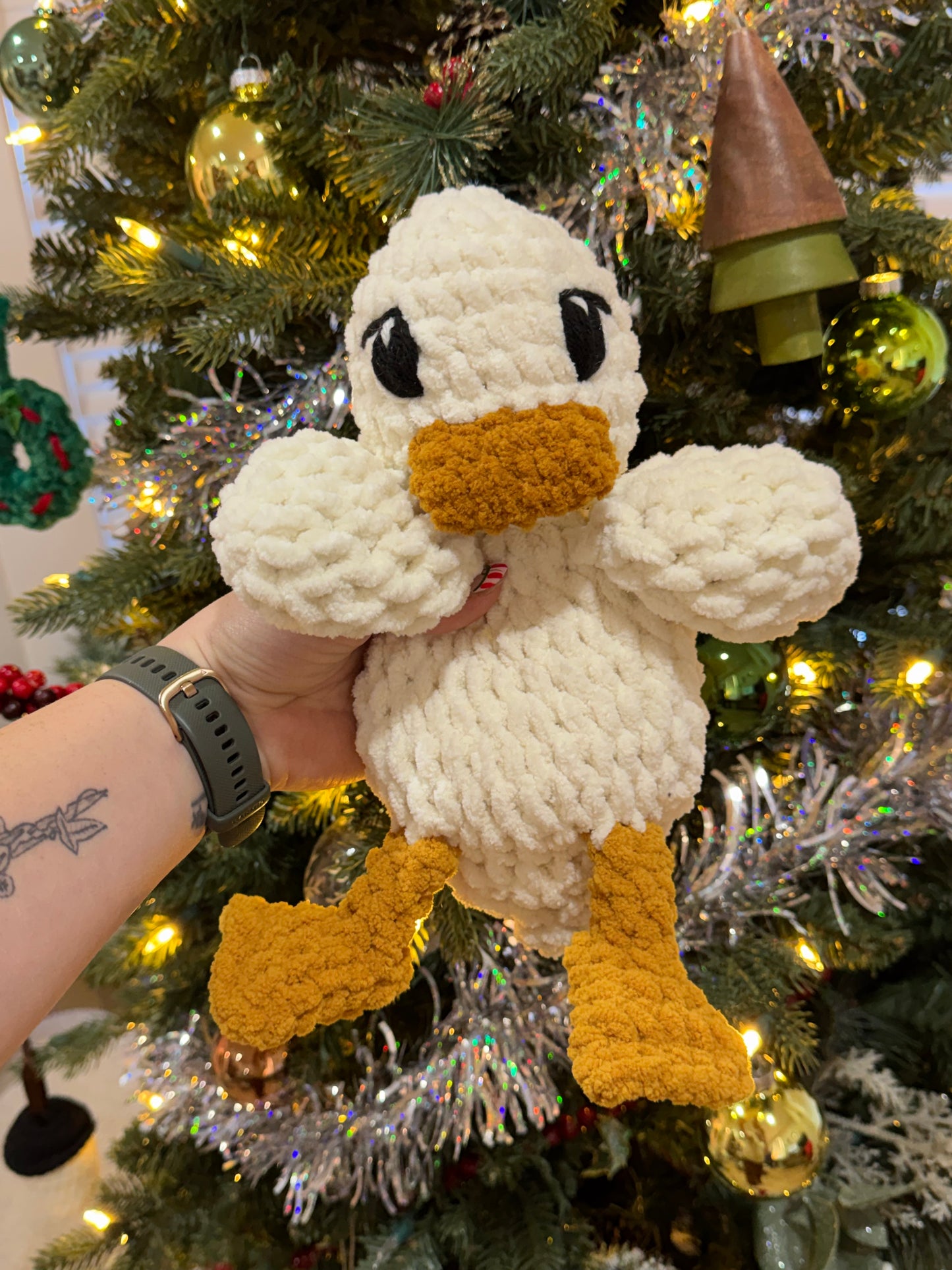 Della the White duckie Snuggler