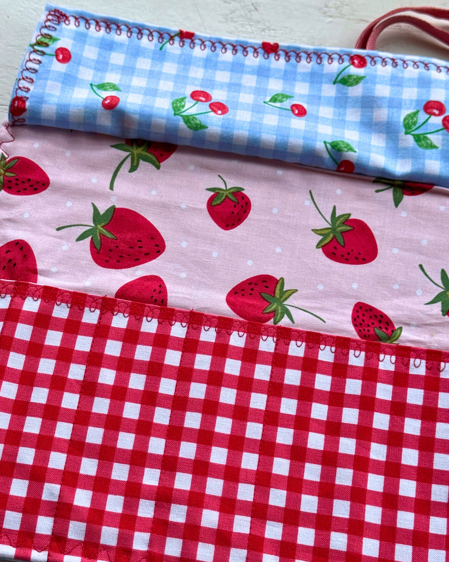 Fruity Picnic Crochet Hook Roll-up Case