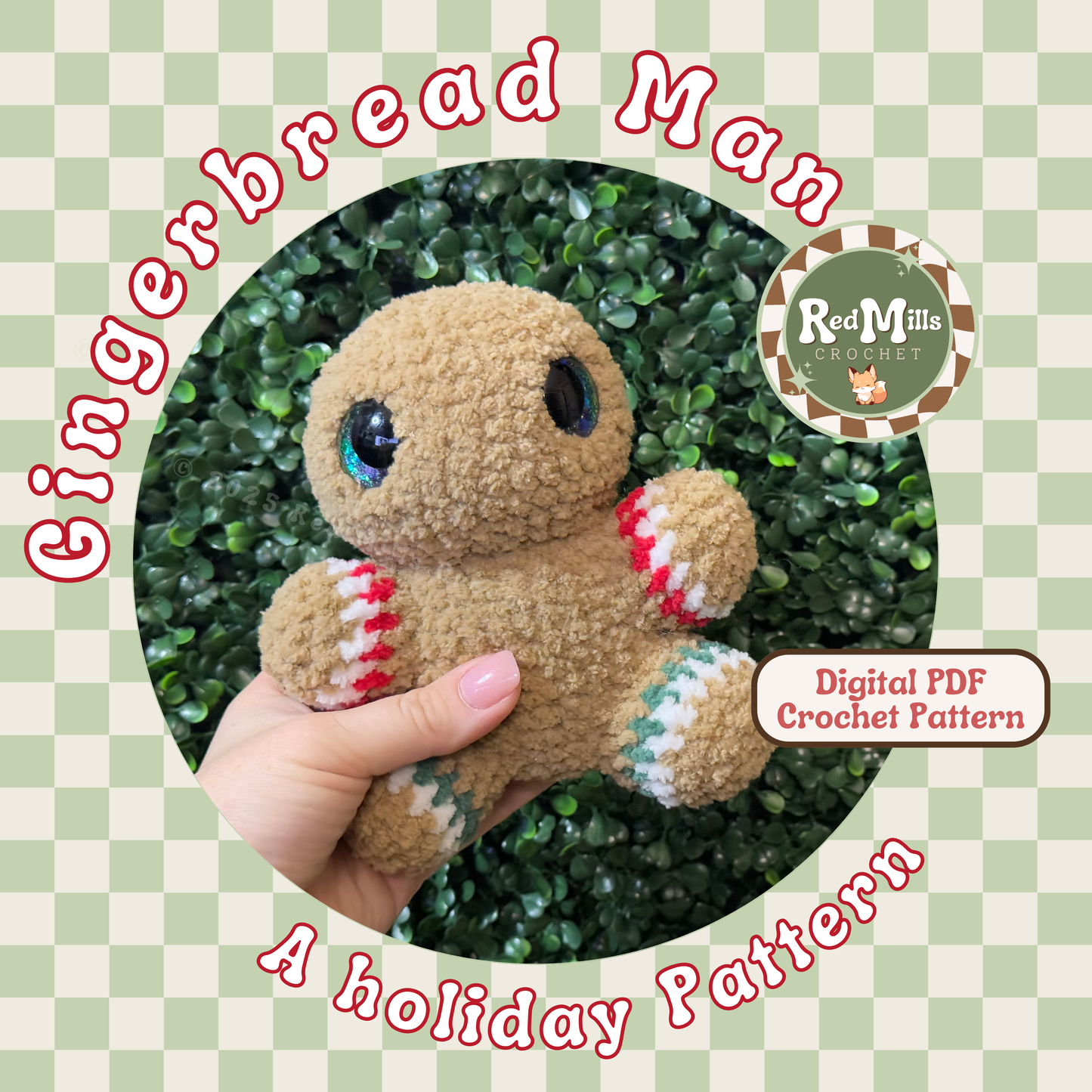 Chubby Gingerbread Man Pattern