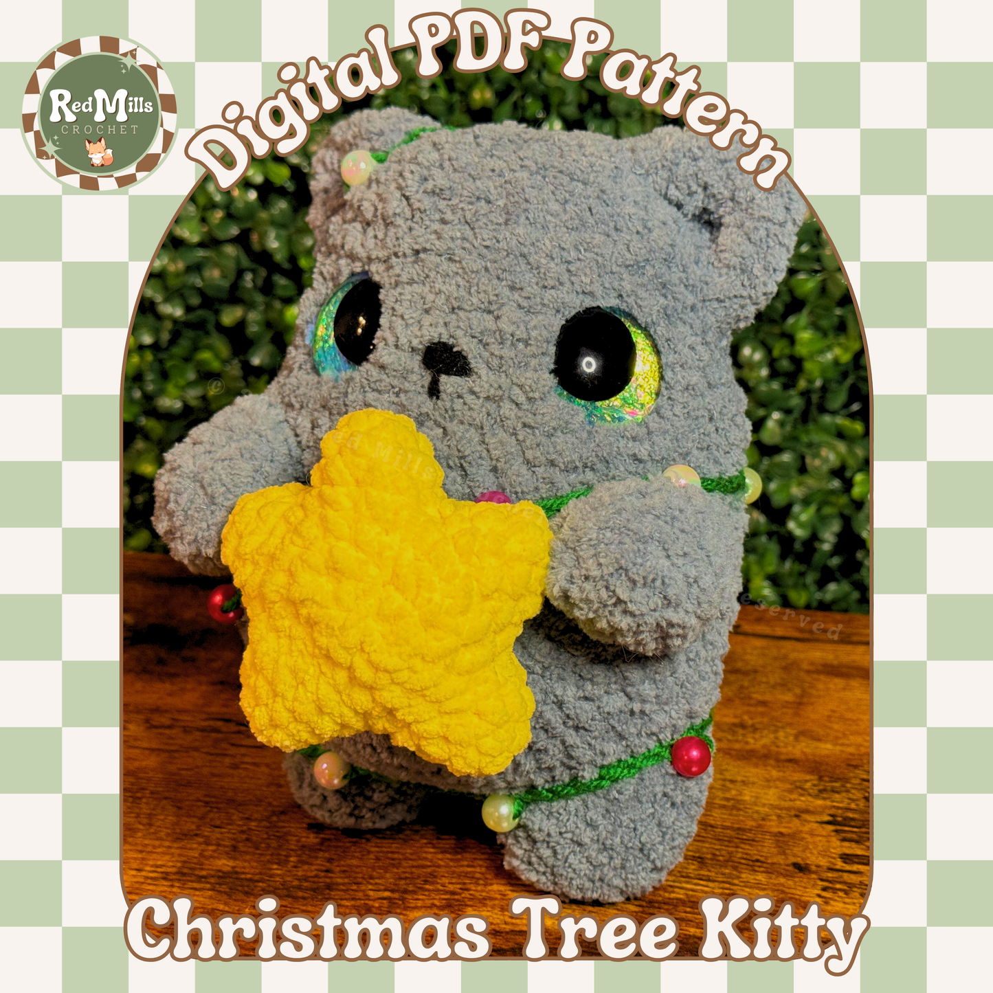 Christmas Tree Kitty pattern