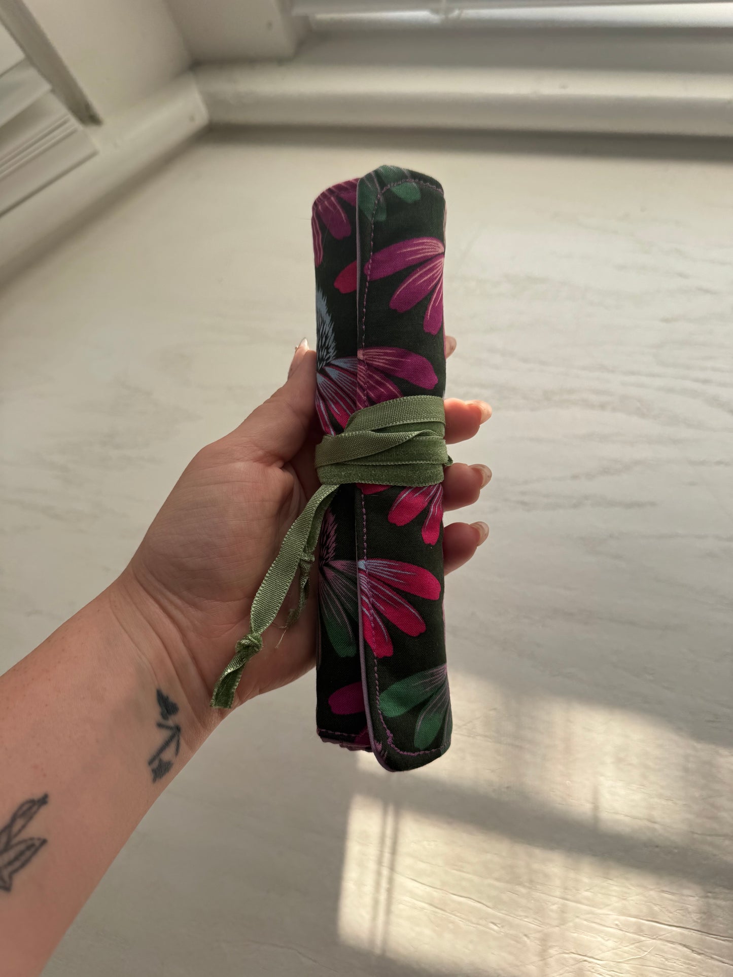Moody Flower Power Crochet Roll