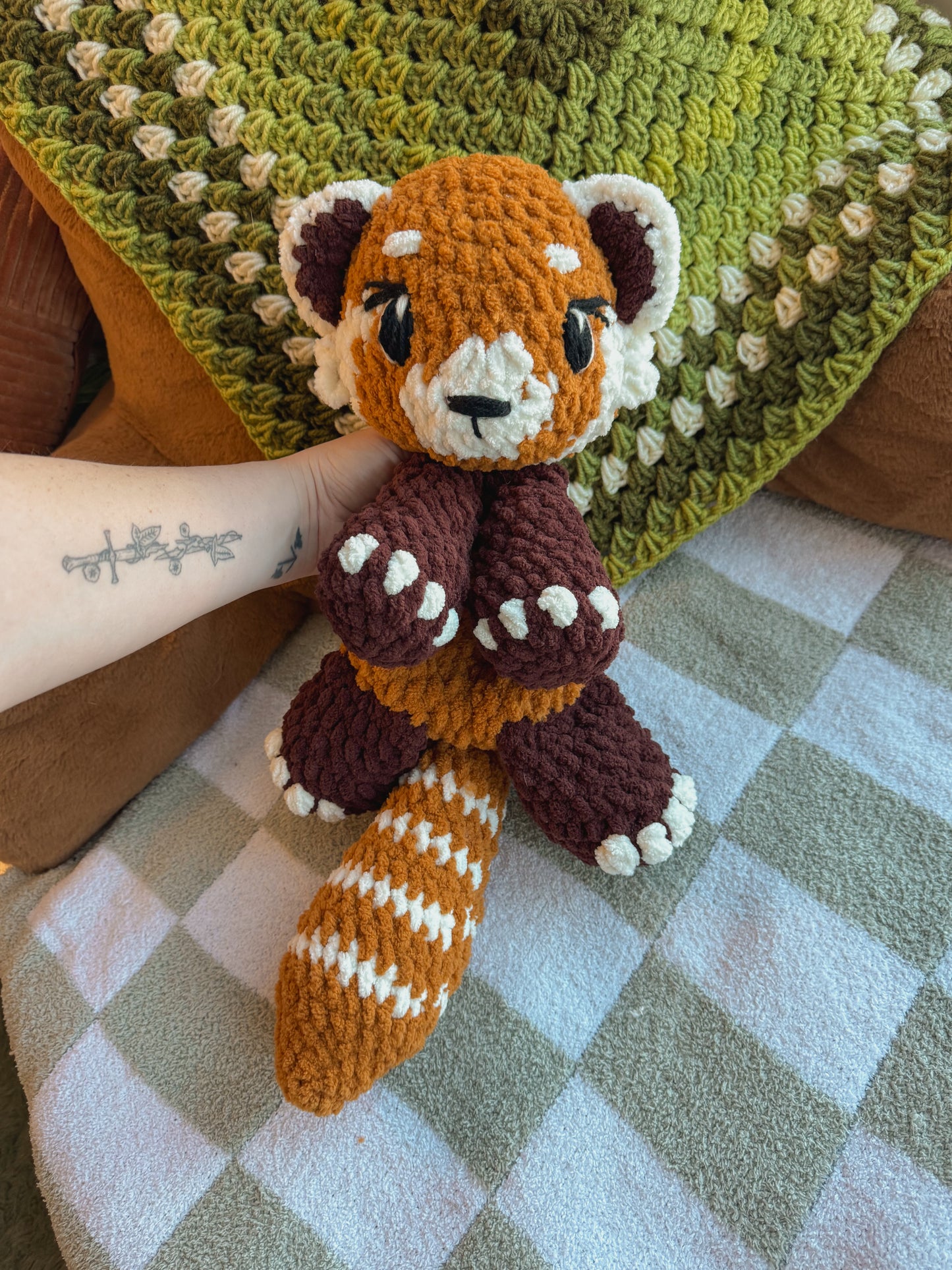 Tango the Red Panda snuggler