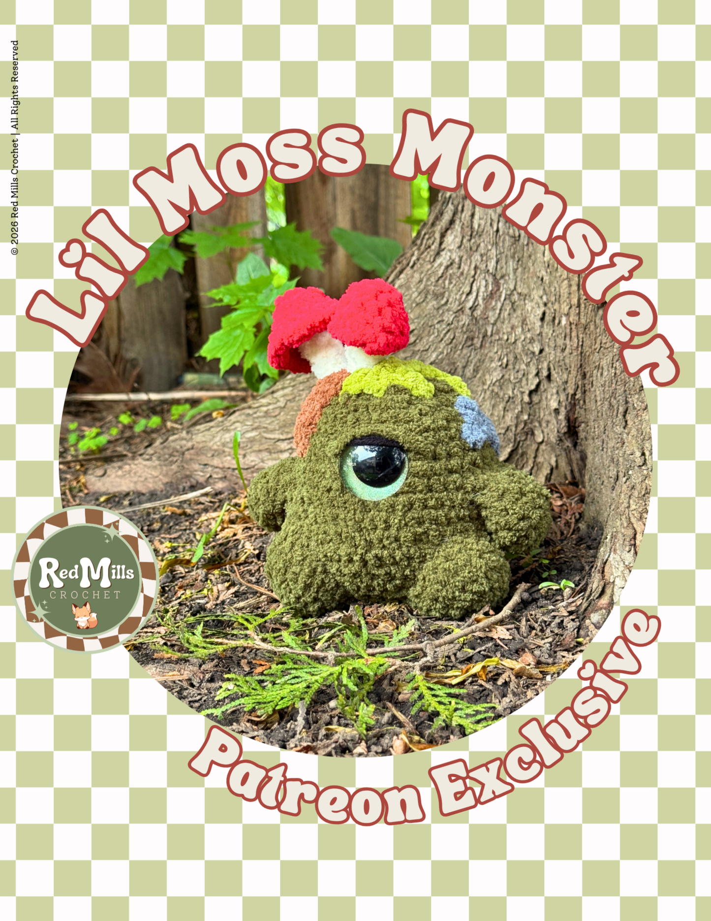 lil' Moss Monster Digital PDF Pattern