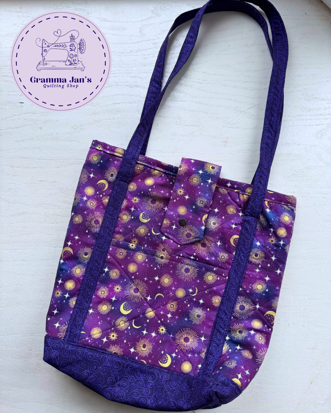 Indigo Purple Celestial Market bag