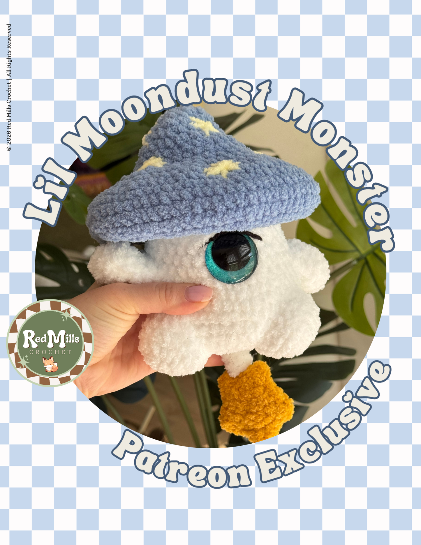 lil' Moondust Monster Digital PDF Pattern