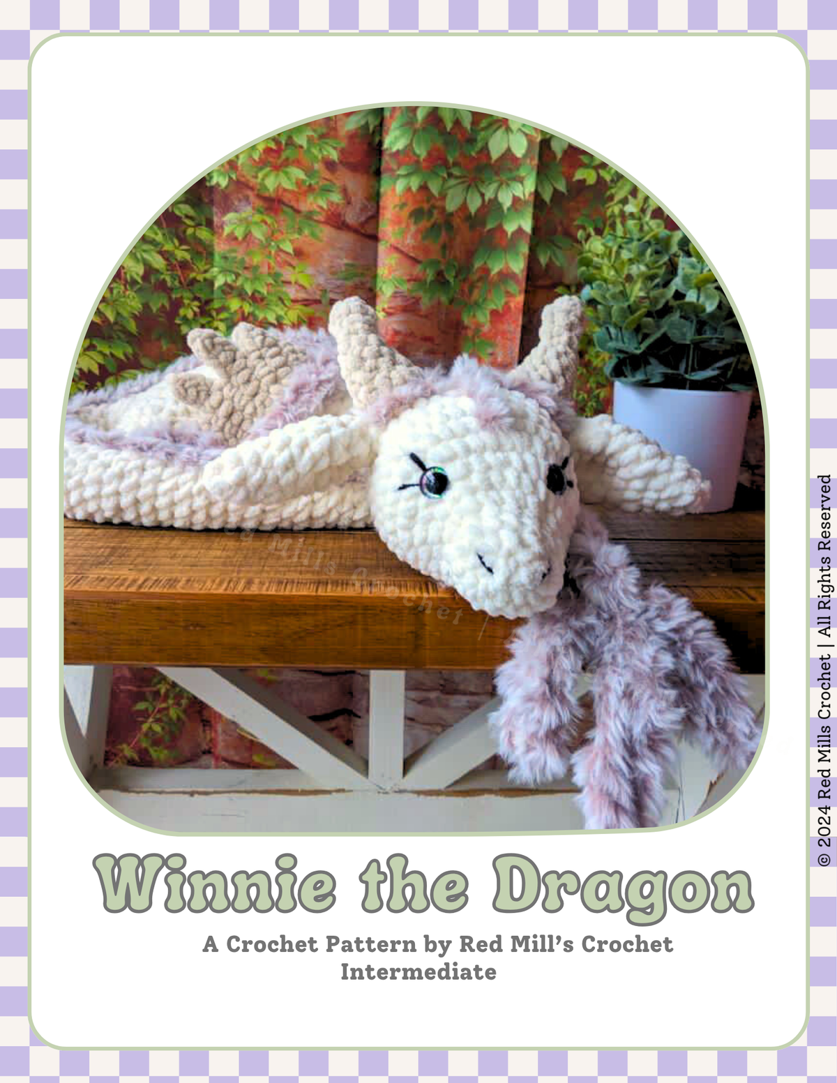 Winnie the Dragon Official Digital PDF pattern