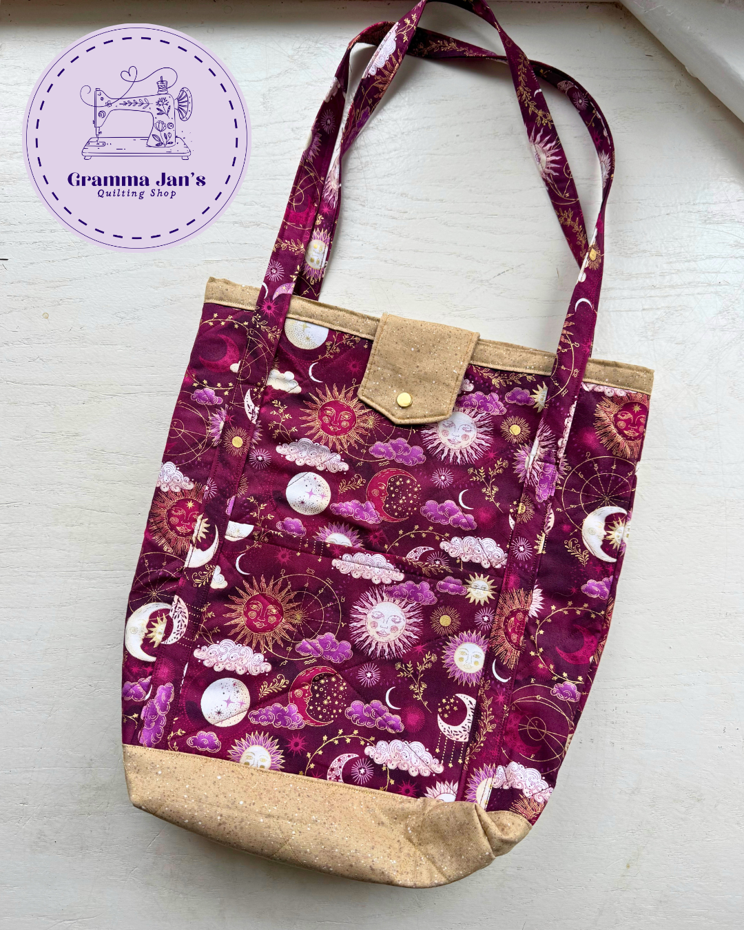 Fuschia Celestial Market bag