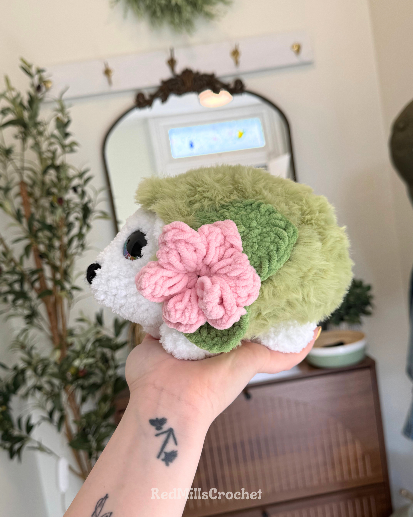 Shaymin-inspired plushie