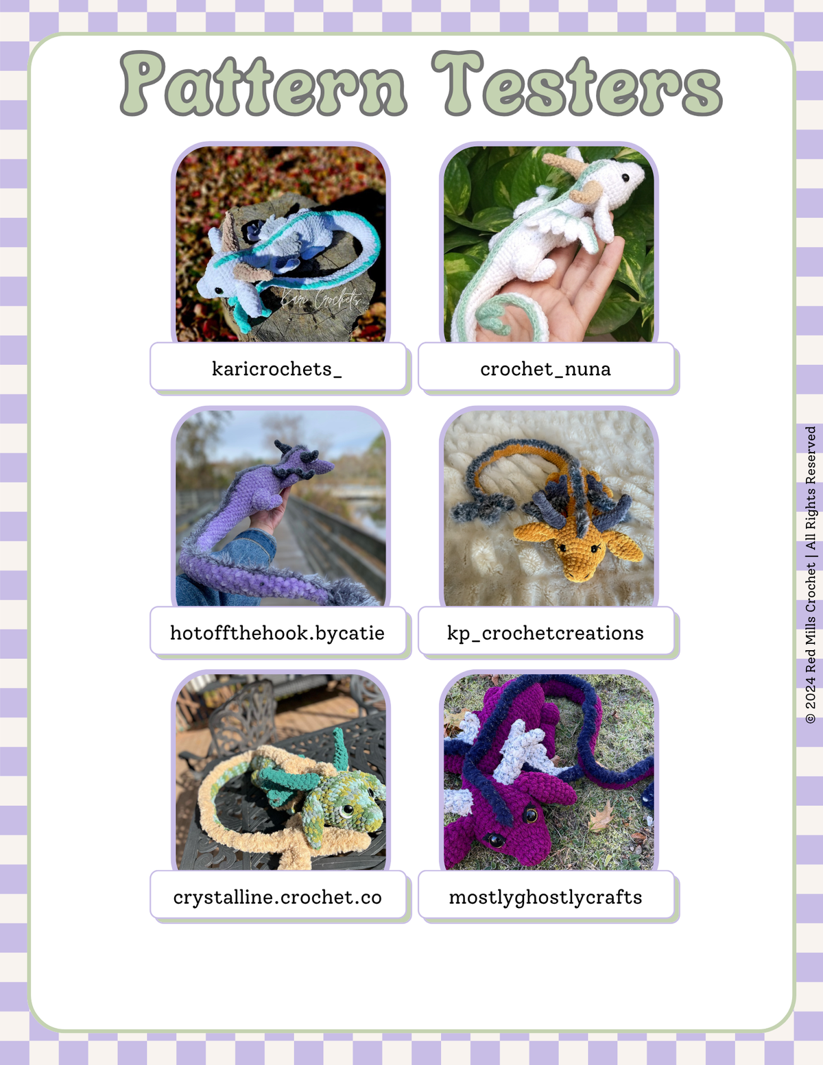 Winnie the Dragon Official Digital PDF pattern