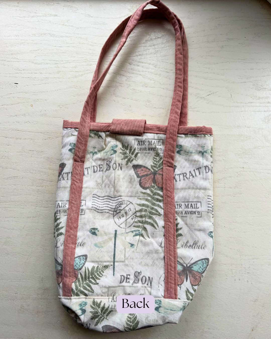 Canvas Moth & Fern Market bag