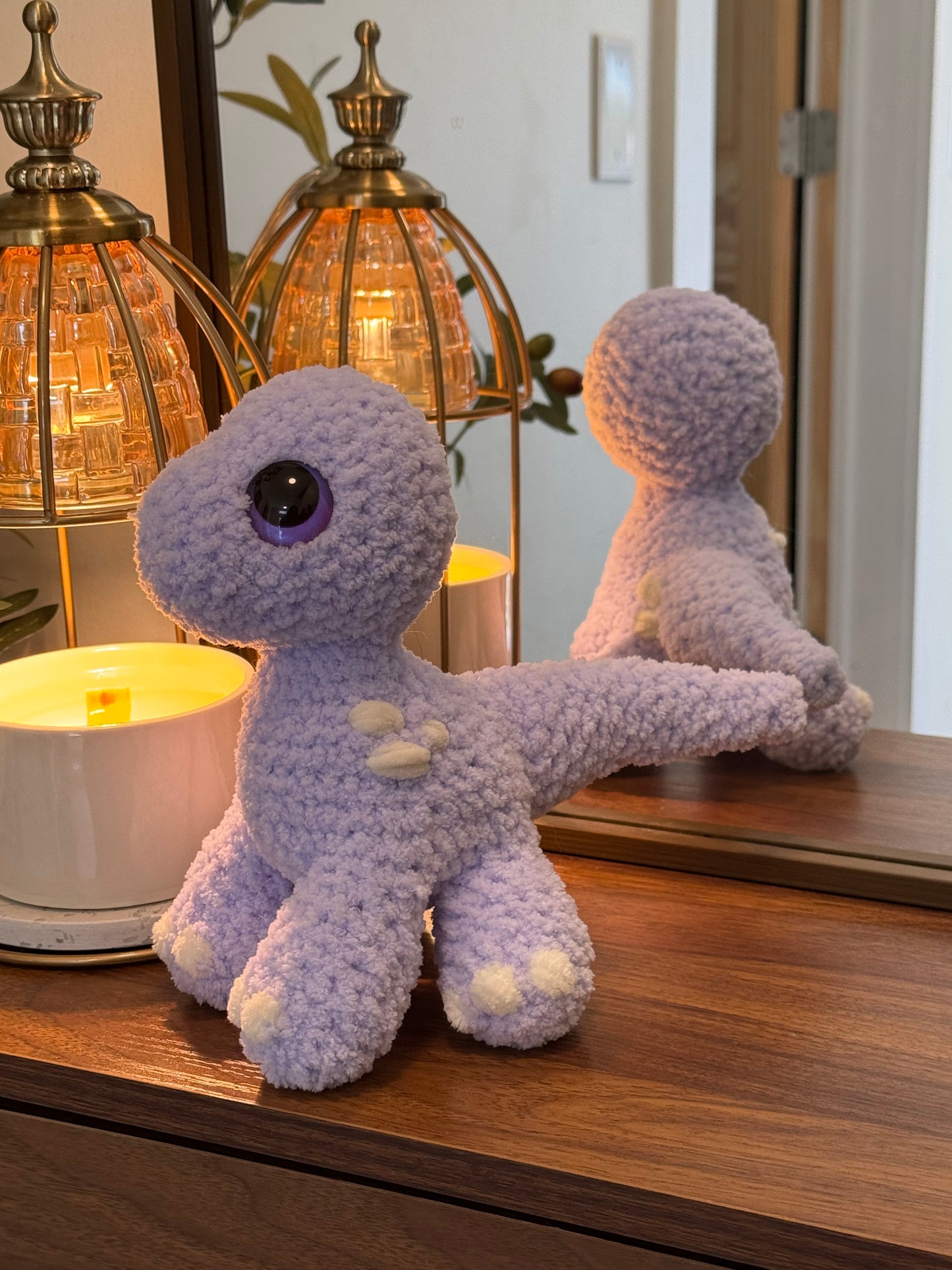 Lila the lavender Dino plushie (Copy)