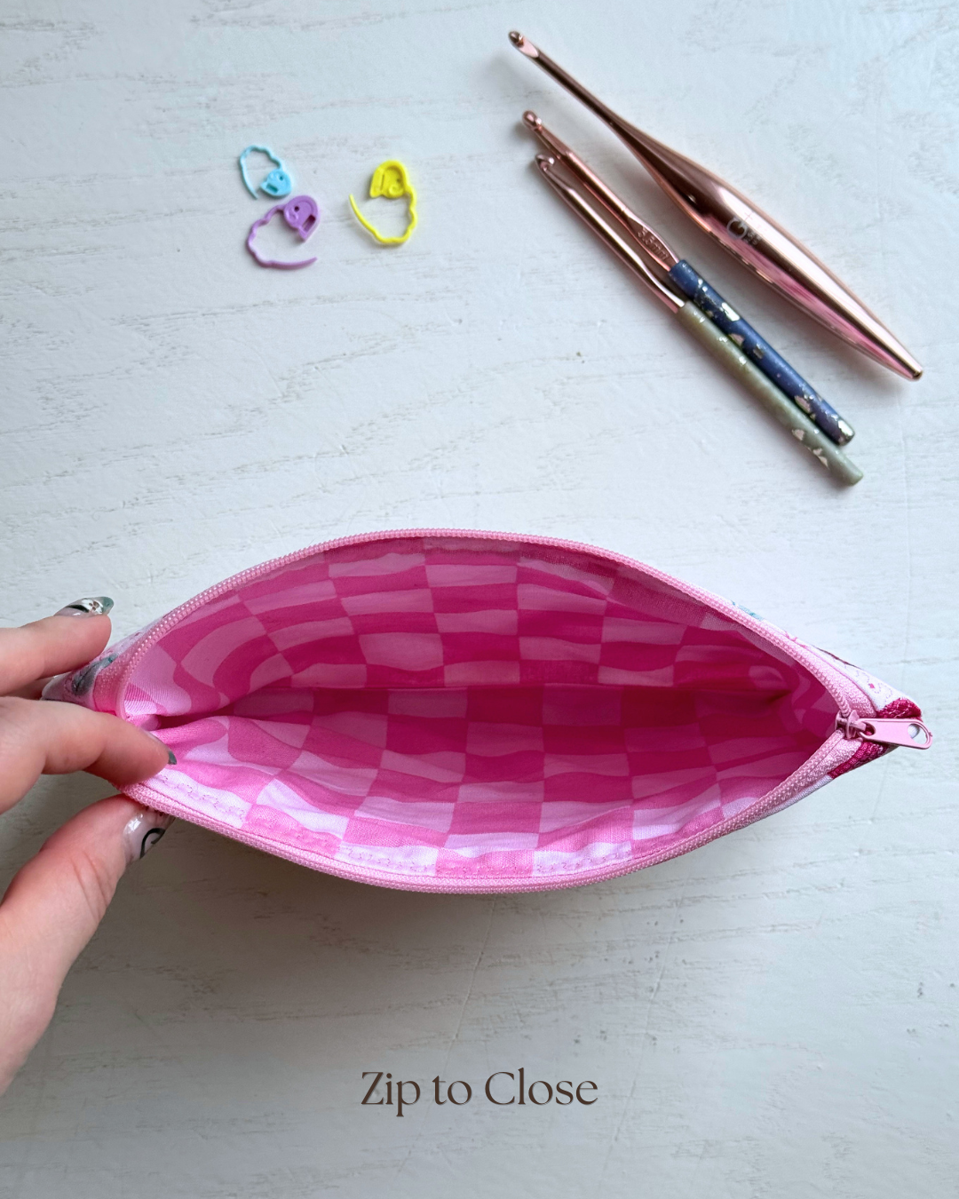 Disco Cherries Zipper Pouch