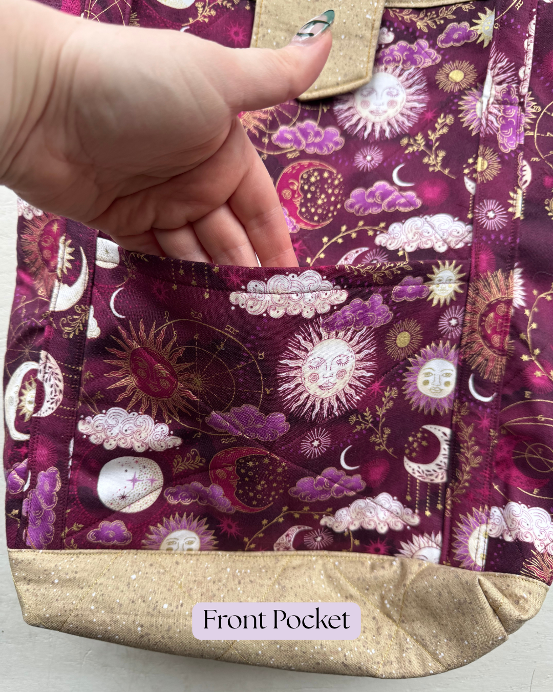 Fuschia Celestial Market bag