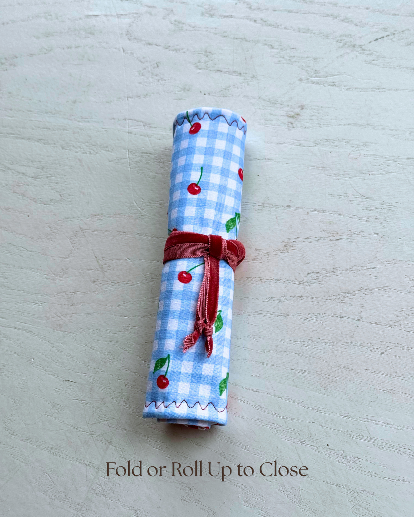 Fruity Picnic Crochet Hook Roll-up Case