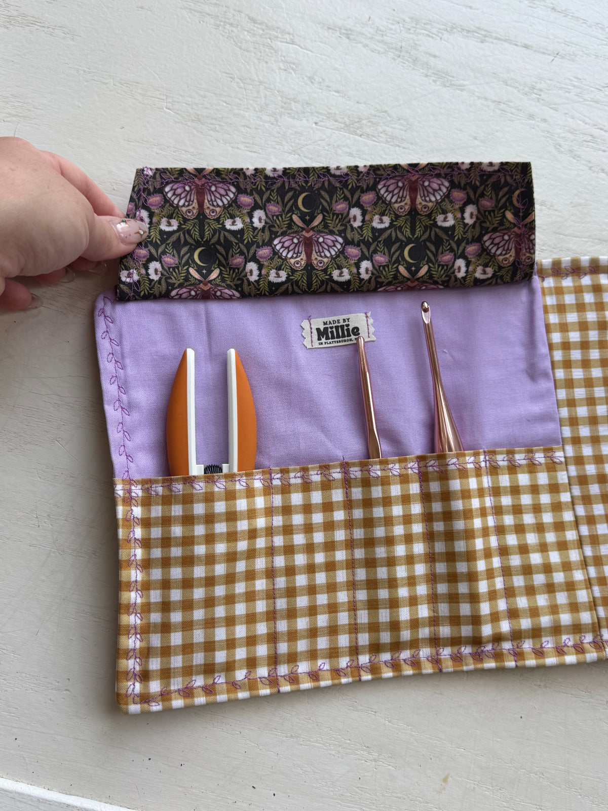 Gothic Picnic Crochet Roll