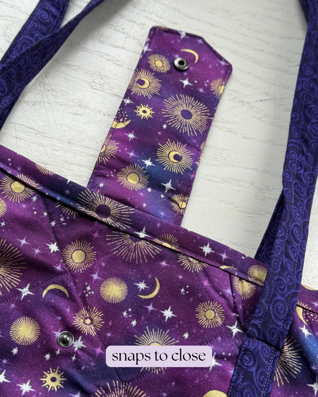 Indigo Purple Celestial Market bag