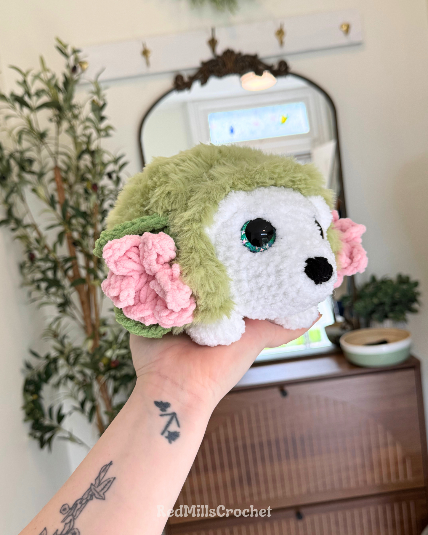 Shaymin-inspired plushie