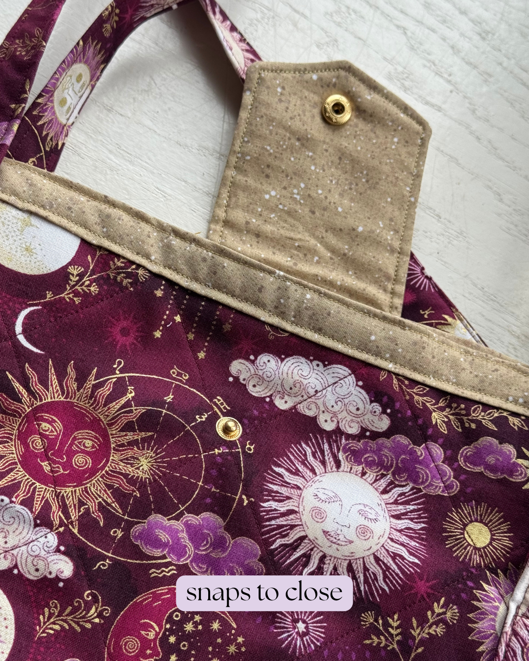 Fuschia Celestial Market bag