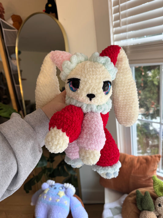 Junie the jester bunny plushie