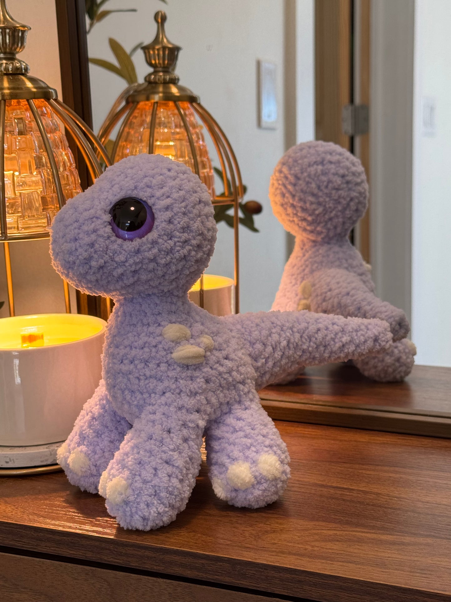 Lila the lavender Dino plushie (Copy)