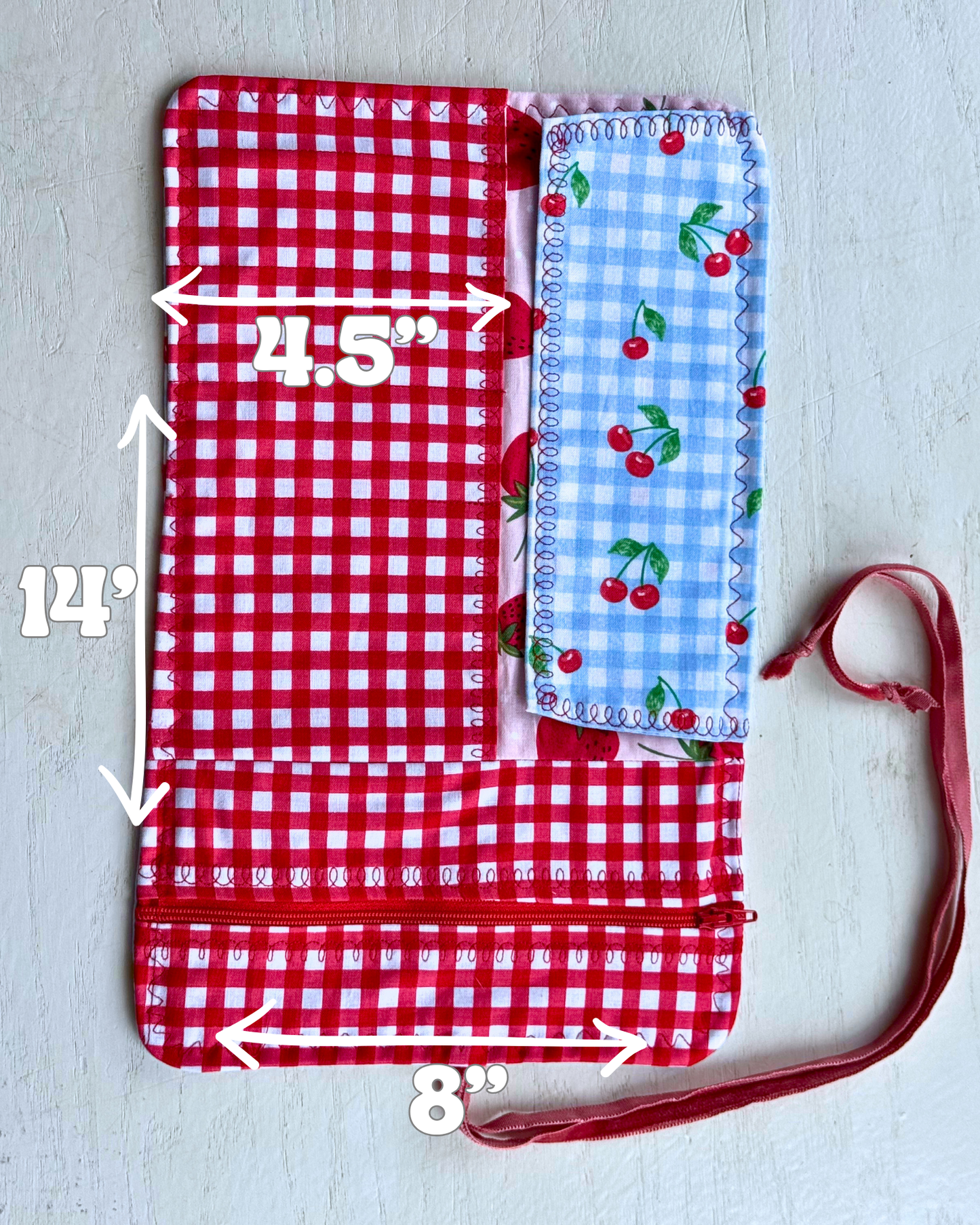 Fruity Picnic Crochet Hook Roll-up Case