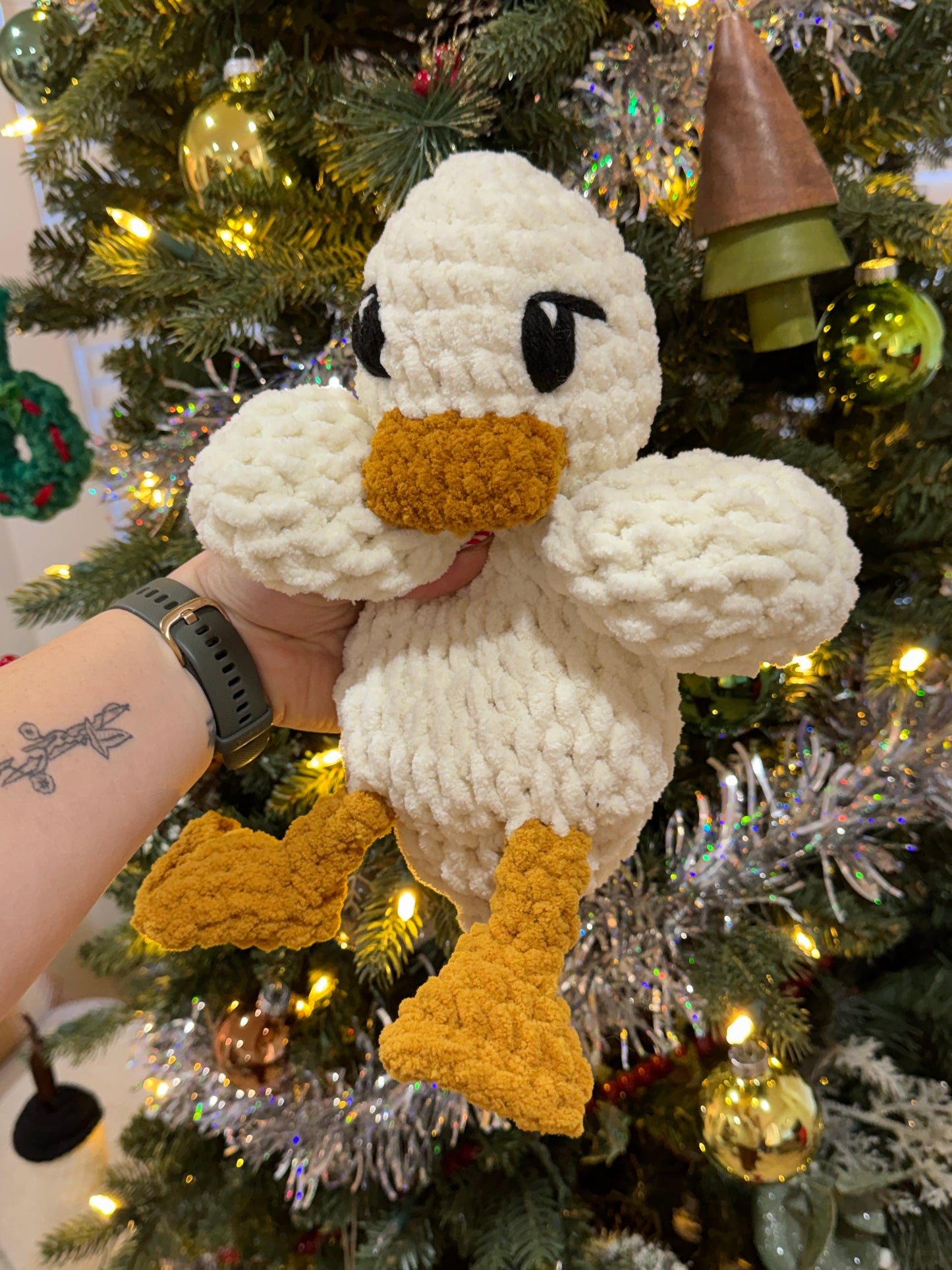Della the White duckie Snuggler
