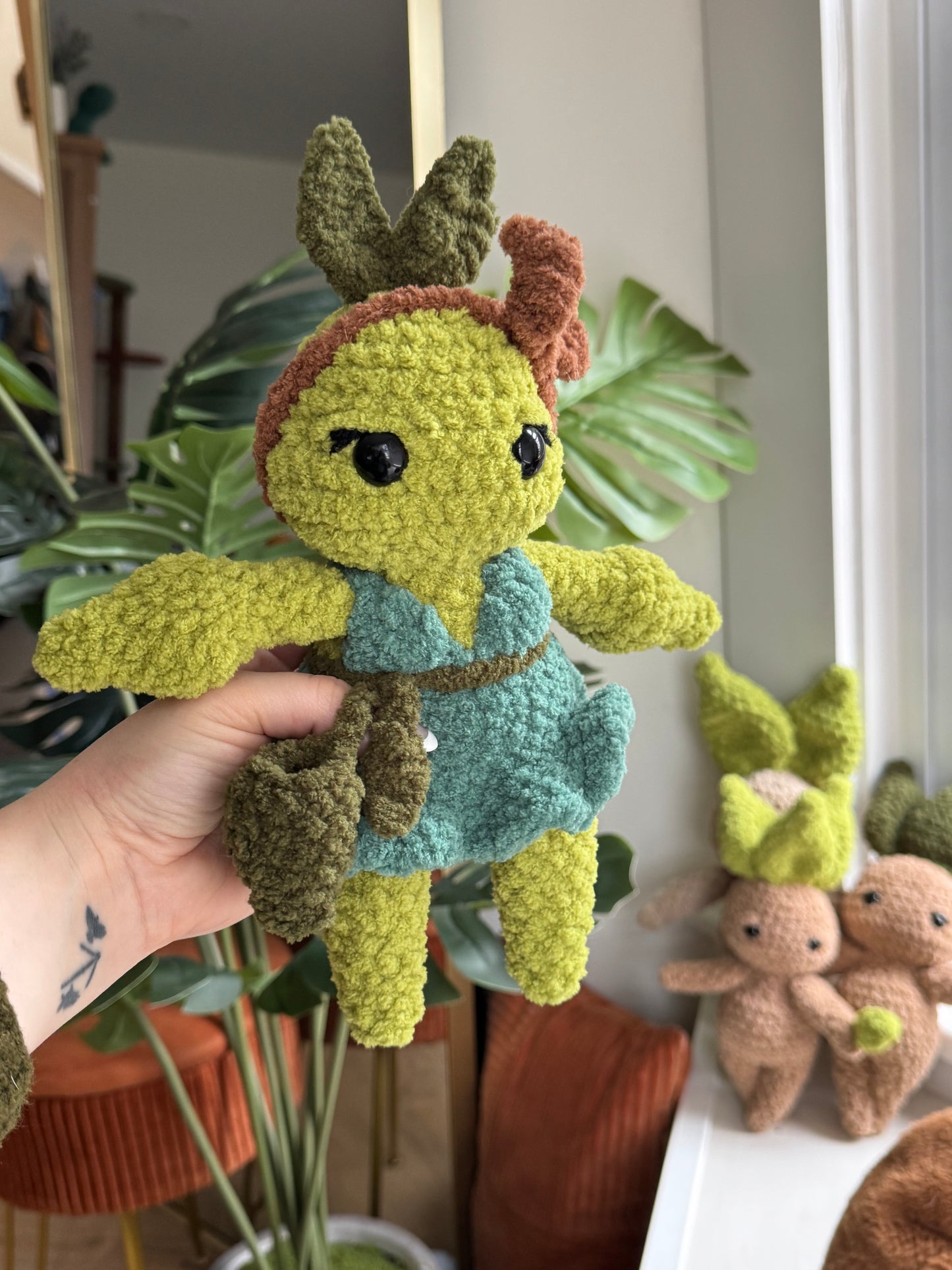 The SeedKeeper Forest Spirit plushie