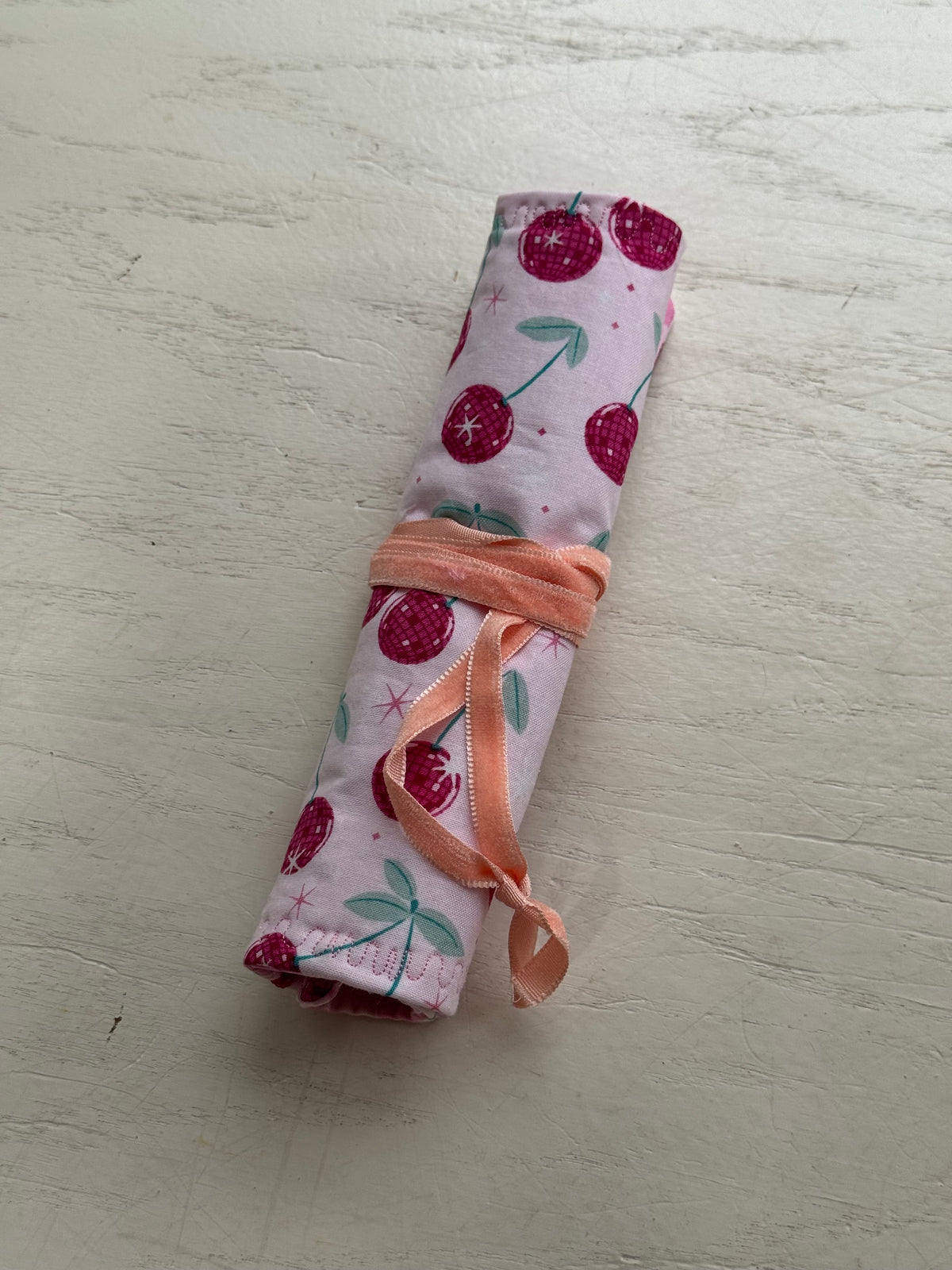 Disco Cherries crochet Roll