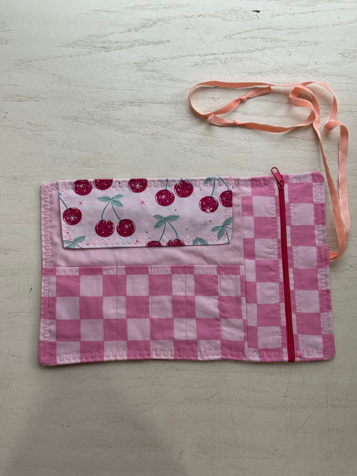 Disco Cherries crochet Roll