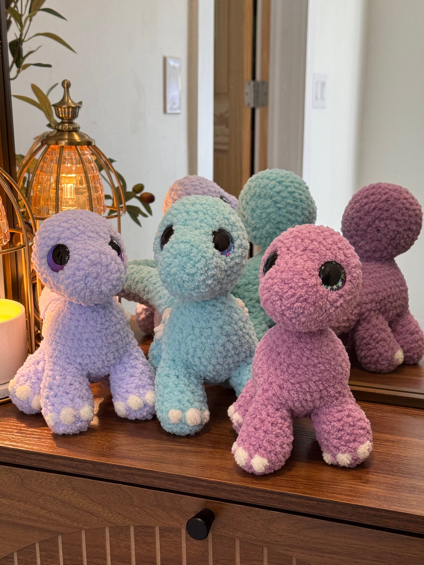 Trixie the purple Dino plushie