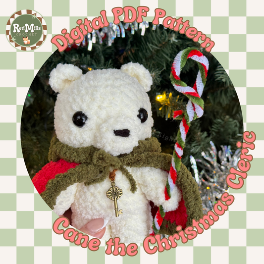 Cane the Christmas Cleric Polar Bear
