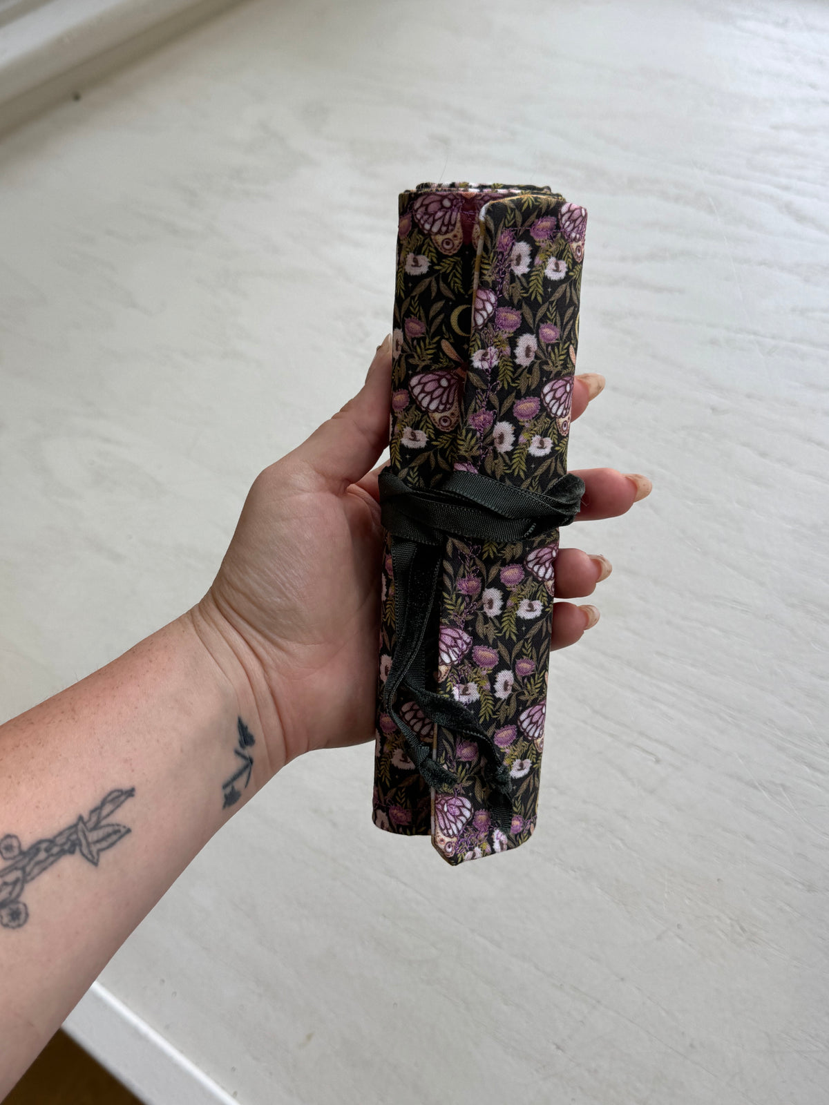 Gothic Picnic Crochet Roll