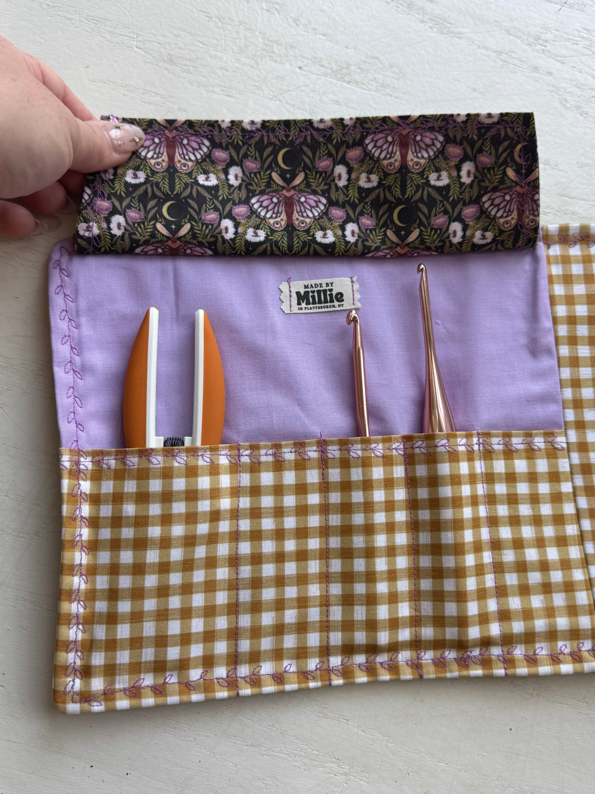Gothic Picnic Crochet Roll