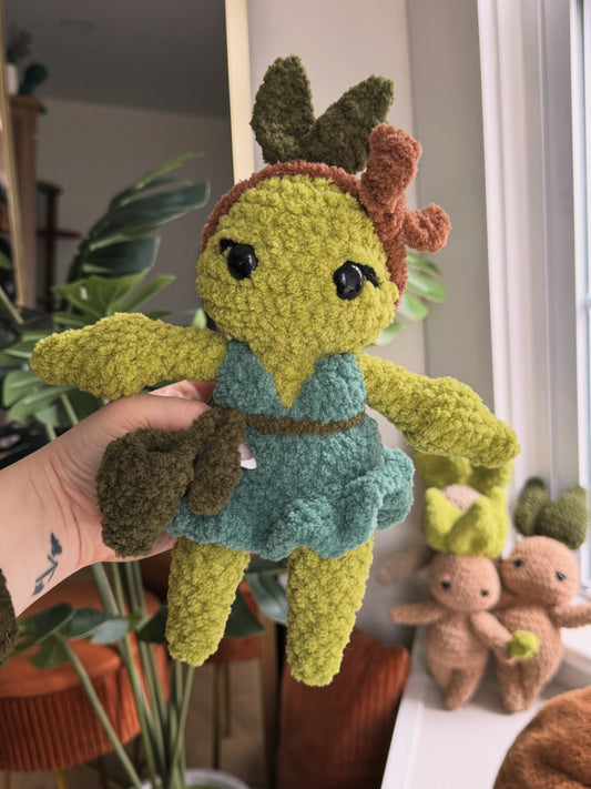 The SeedKeeper Forest Spirit plushie