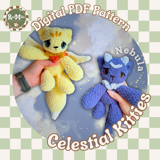 Celestial Kitties 2-in-1 Digital PDF Pattern