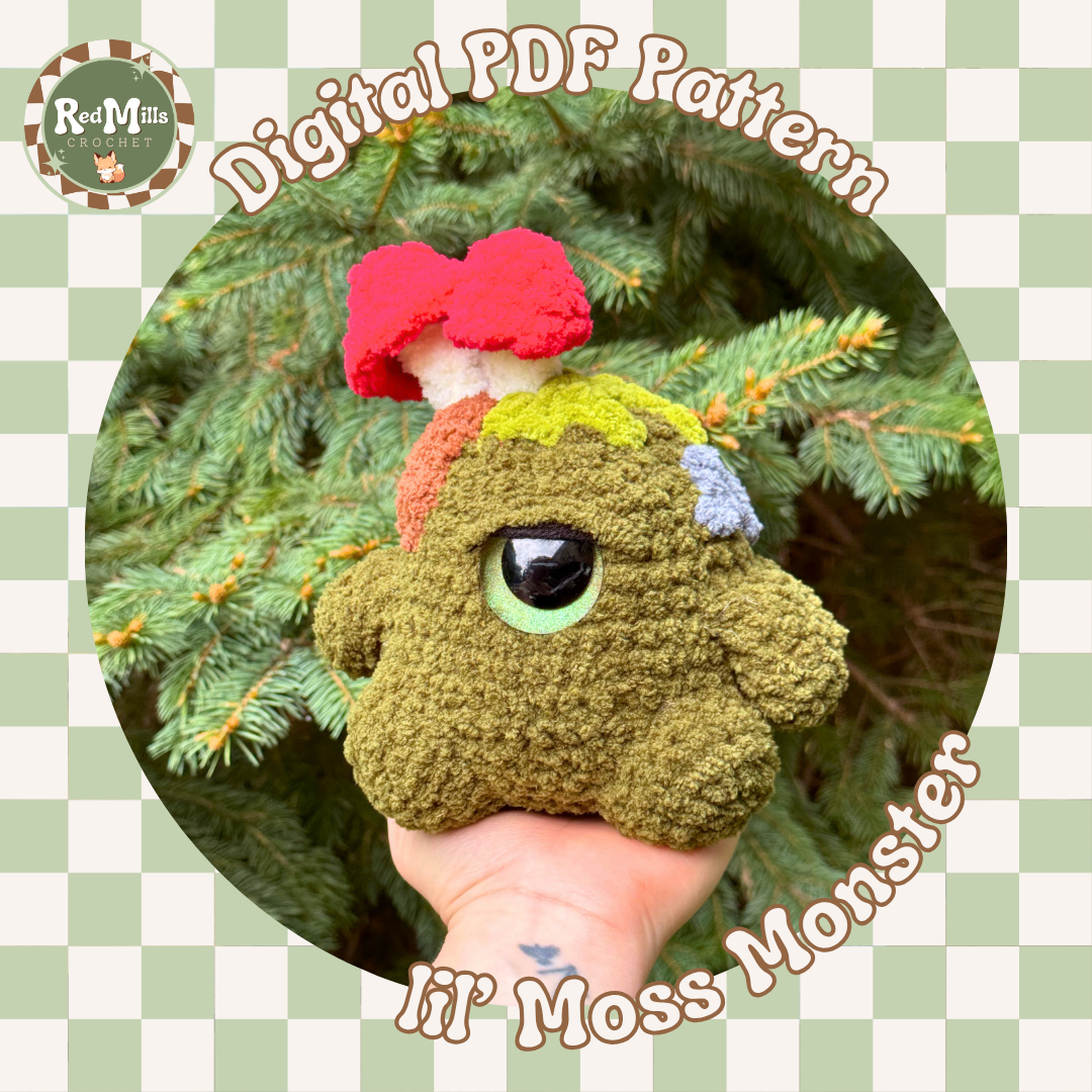 lil' Moss Monster Digital PDF Pattern