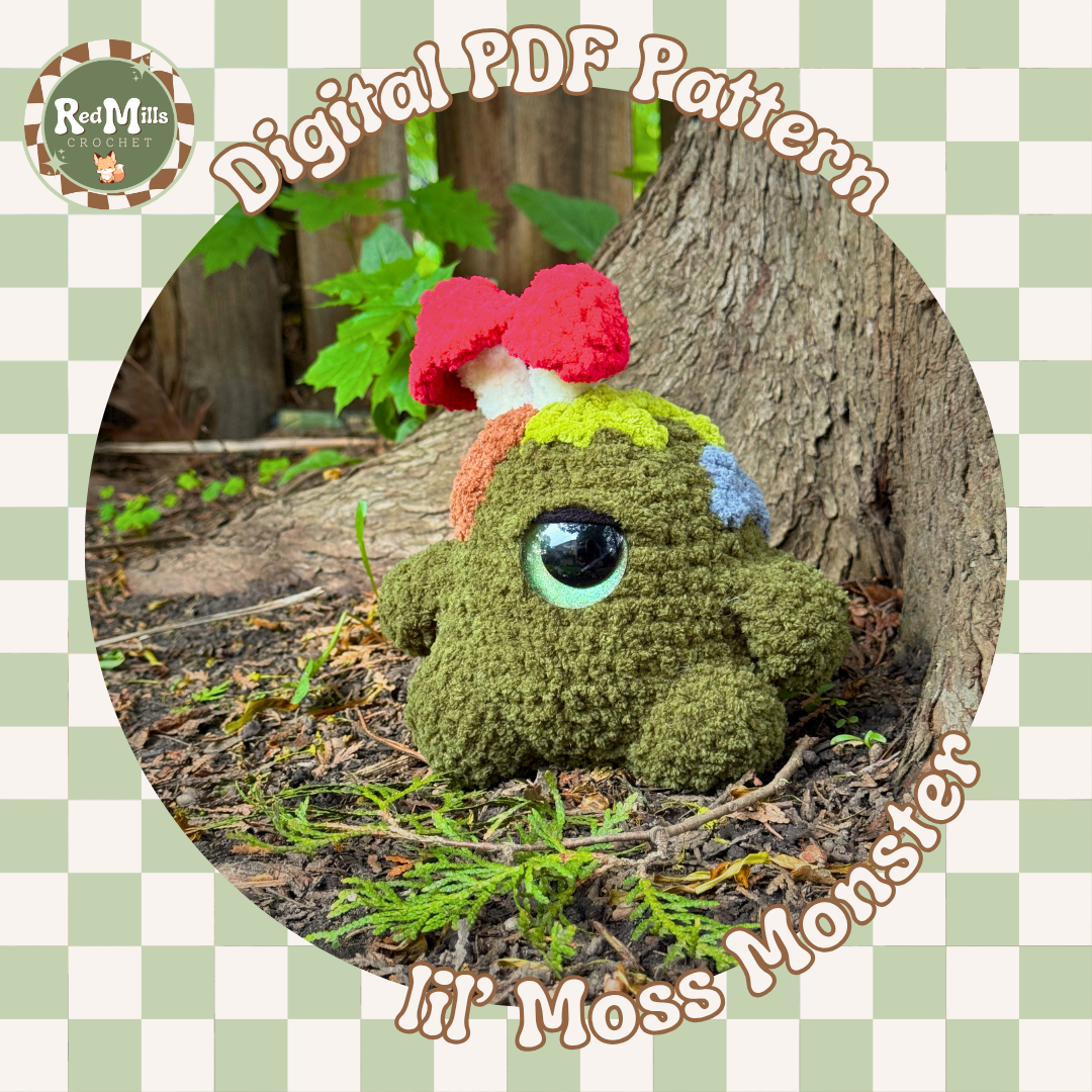 lil' Moss Monster Digital PDF Pattern