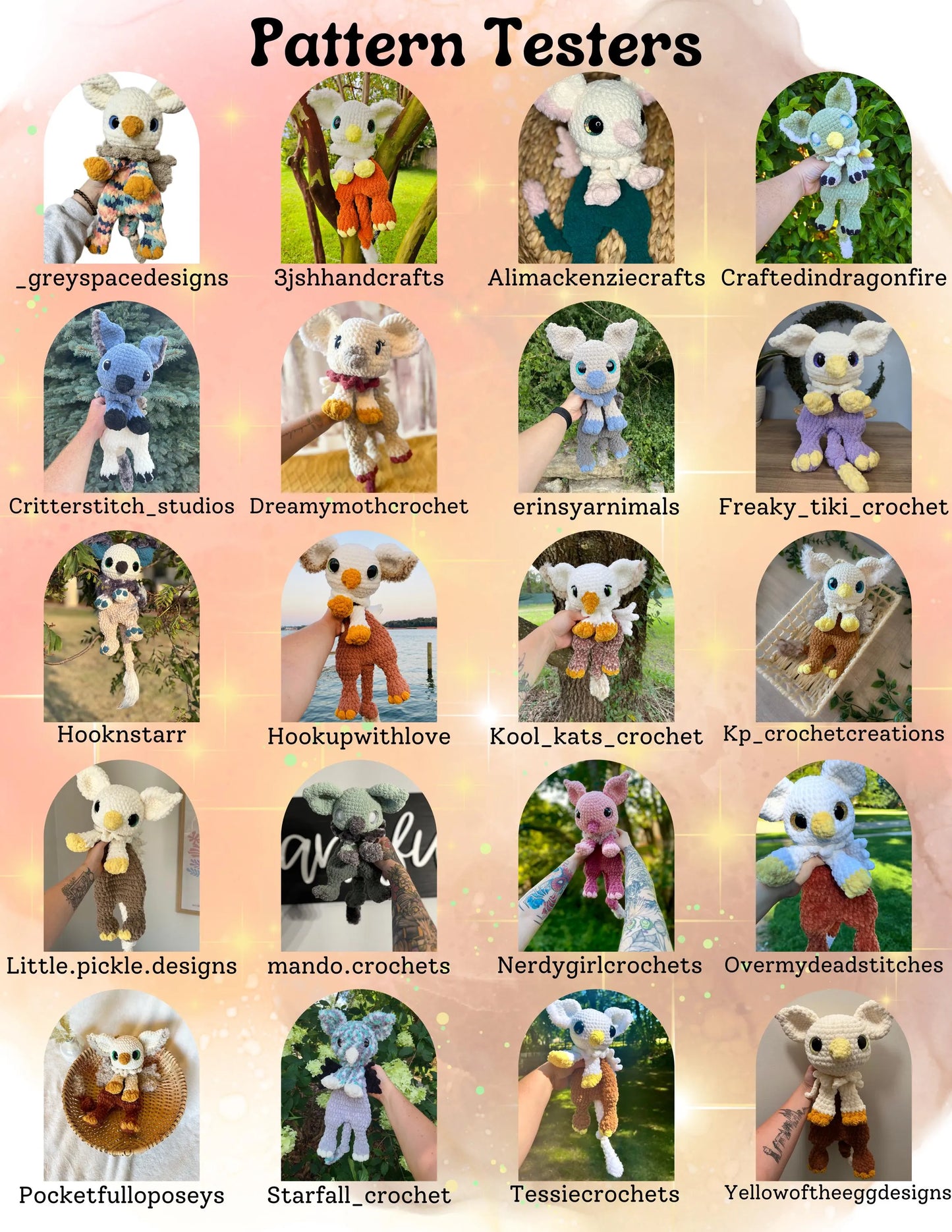 Gawain the Griffin Snuggler digital pdf crochet pattern