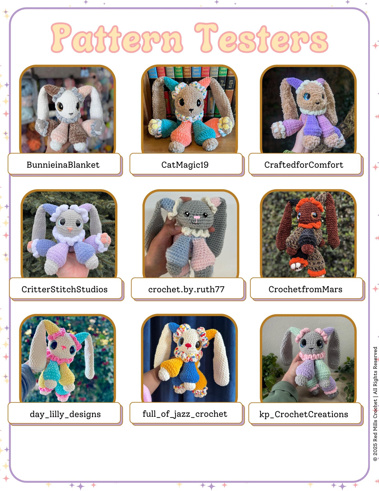 Junie the Jester Bunny Digital PDF Pattern