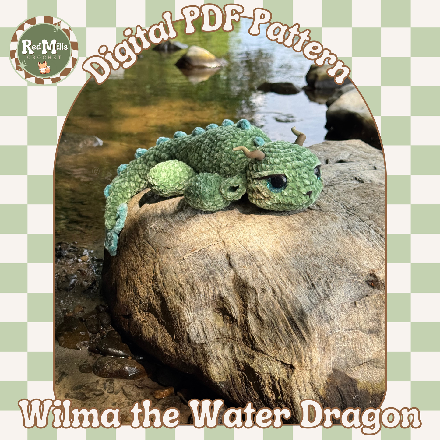 Wilma the Water Dragon Pattern